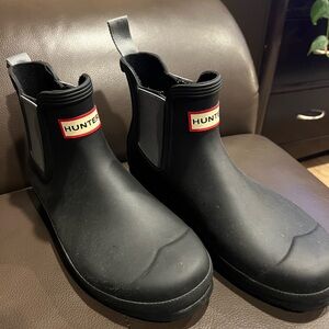 Black Hunter Ankle Rainboots